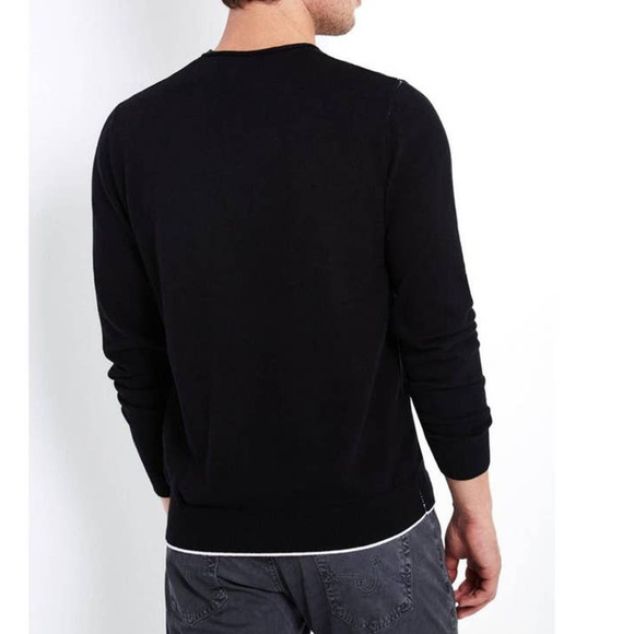 Adriano Goldschmied Cedric crew‎ neck black sweater - Picture 2 of 9